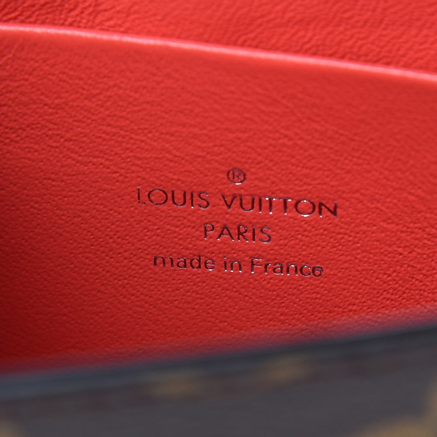 Monogram Tribal Mask Pochette PM Rouge