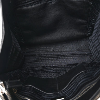 Prada Double Zip Saffiano Tote Black 5 of 10