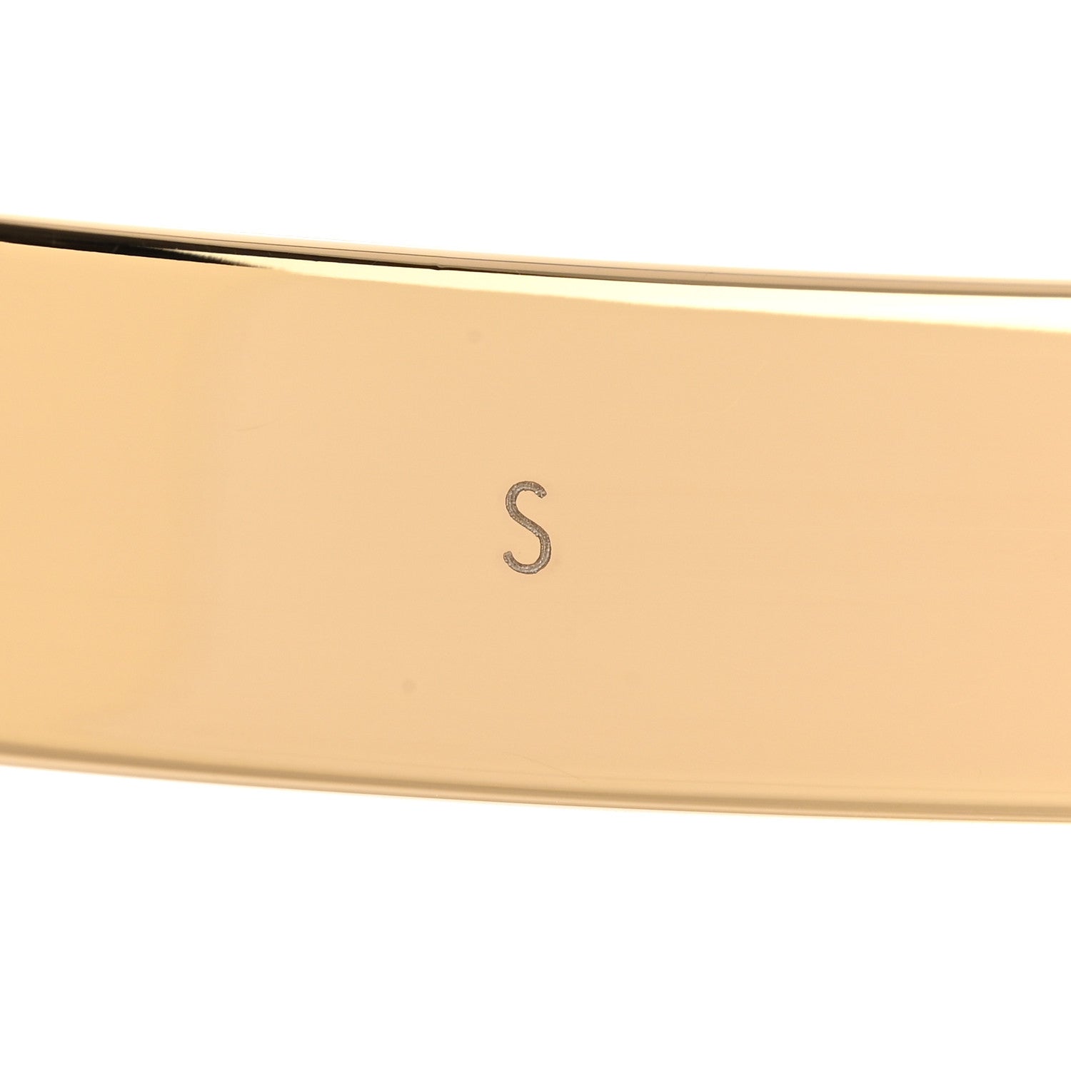 Louis Vuitton Brass Monogram Nanogram Cuff S Gold 5 of 6
