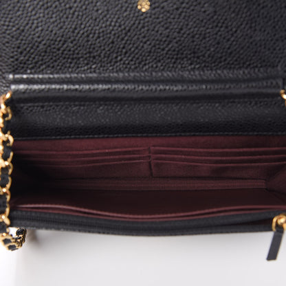 Chanel Caviar Quilted Wallet On Chain WOC Black 5 of 11