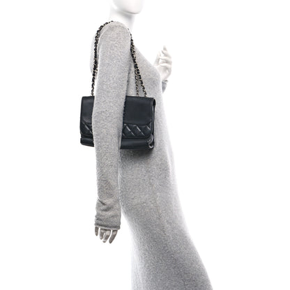 Chanel Calfskin Small Tramezzo Flap Black 2 of 10