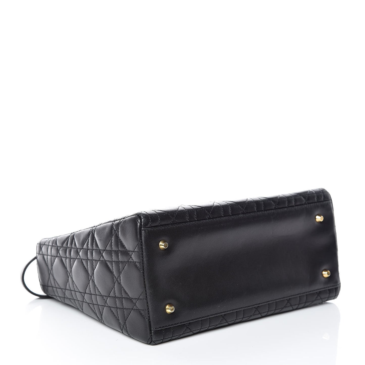 Lambskin Cannage Medium Lady Dior Black
