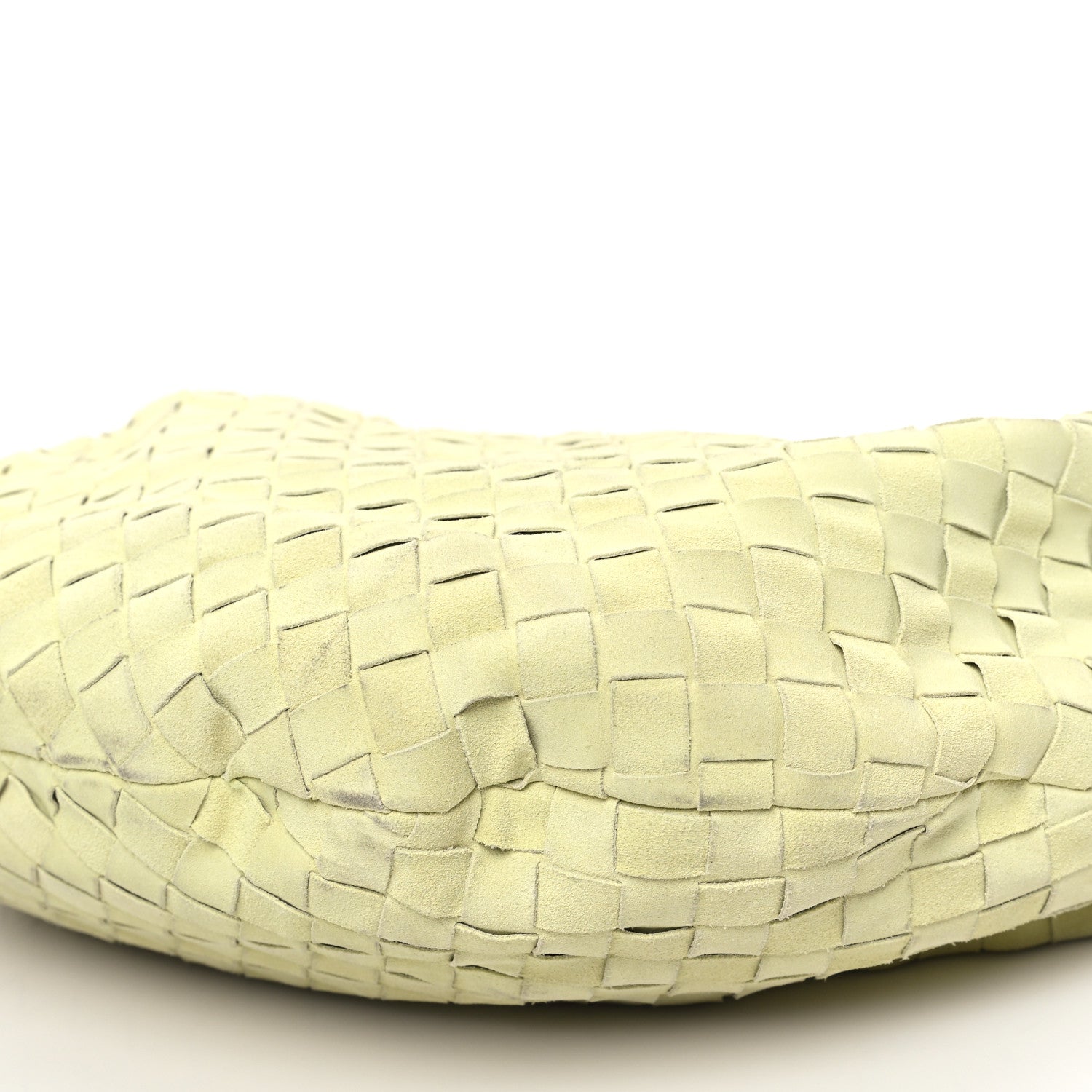 Bottega Veneta Suede Calfskin Intrecciato Teen Jodie Hobo Lemon Wash 10 of 11