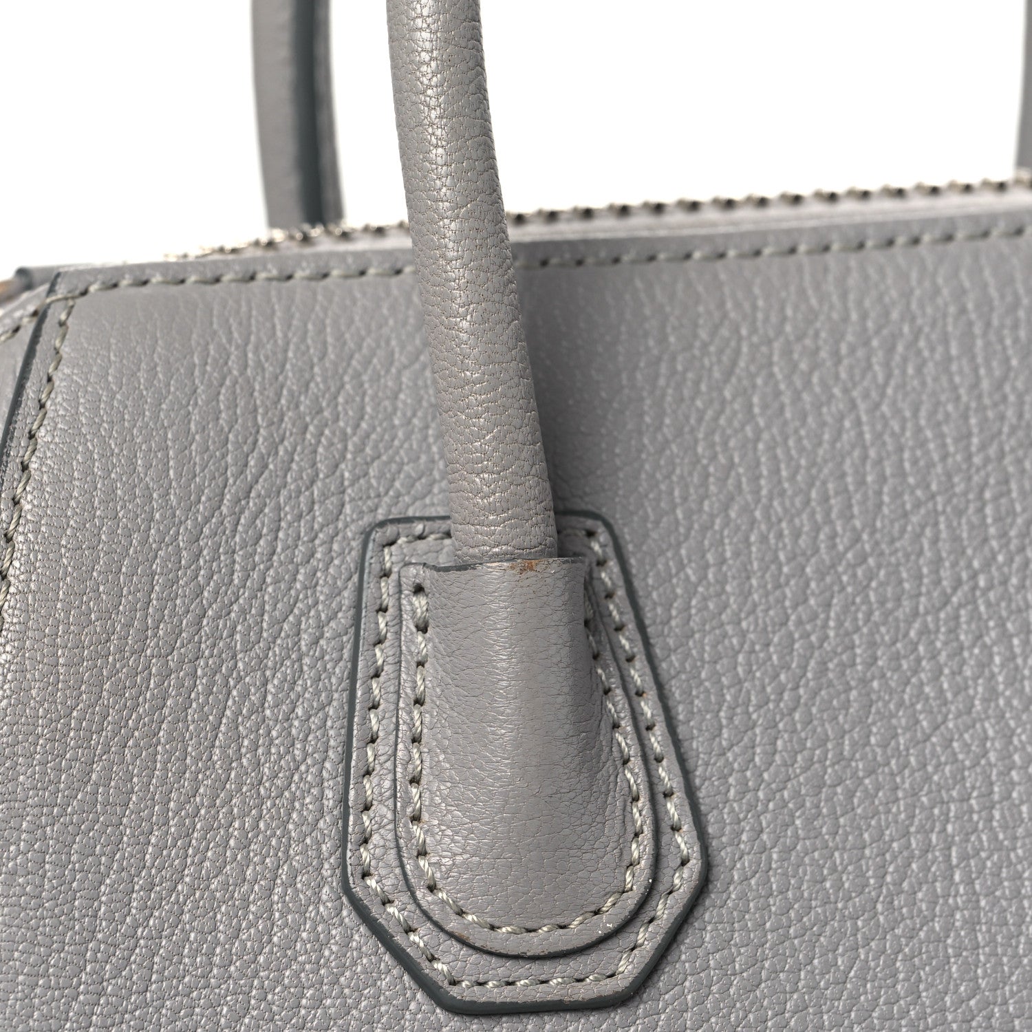 Givenchy Sugar Goatskin Mini Antigona Pearl Grey 11 of 13
