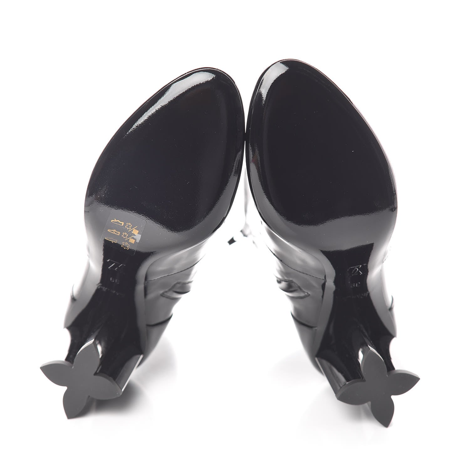 Louis Vuitton Patent Silhouette Ankle Boots 39 Black 6 of 6