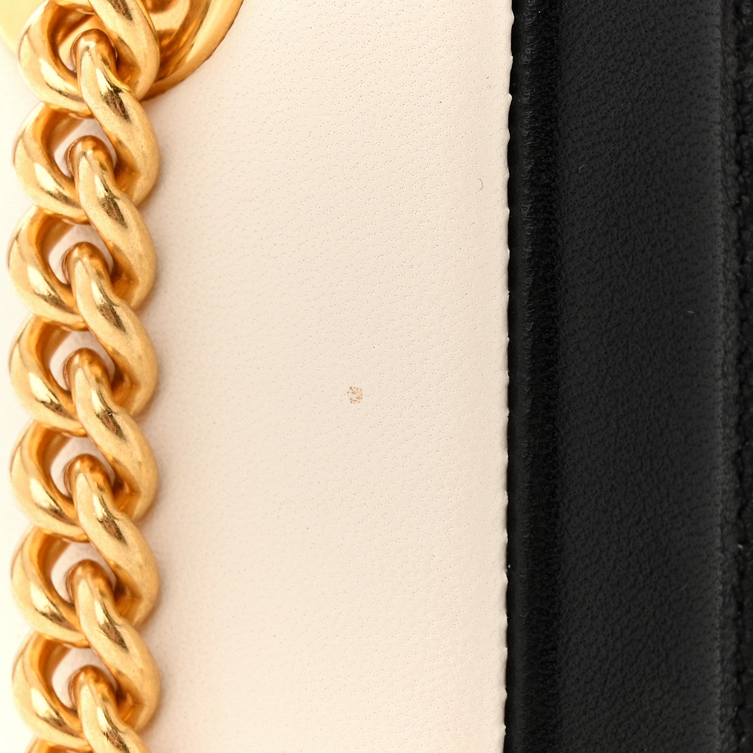 Fendi Nappa Apolo Bi-Color Chain Baguette Uovo Black 12 of 14