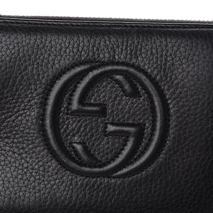 Gucci Calfskin Soho Zip Around Wallet Black 9 of 12