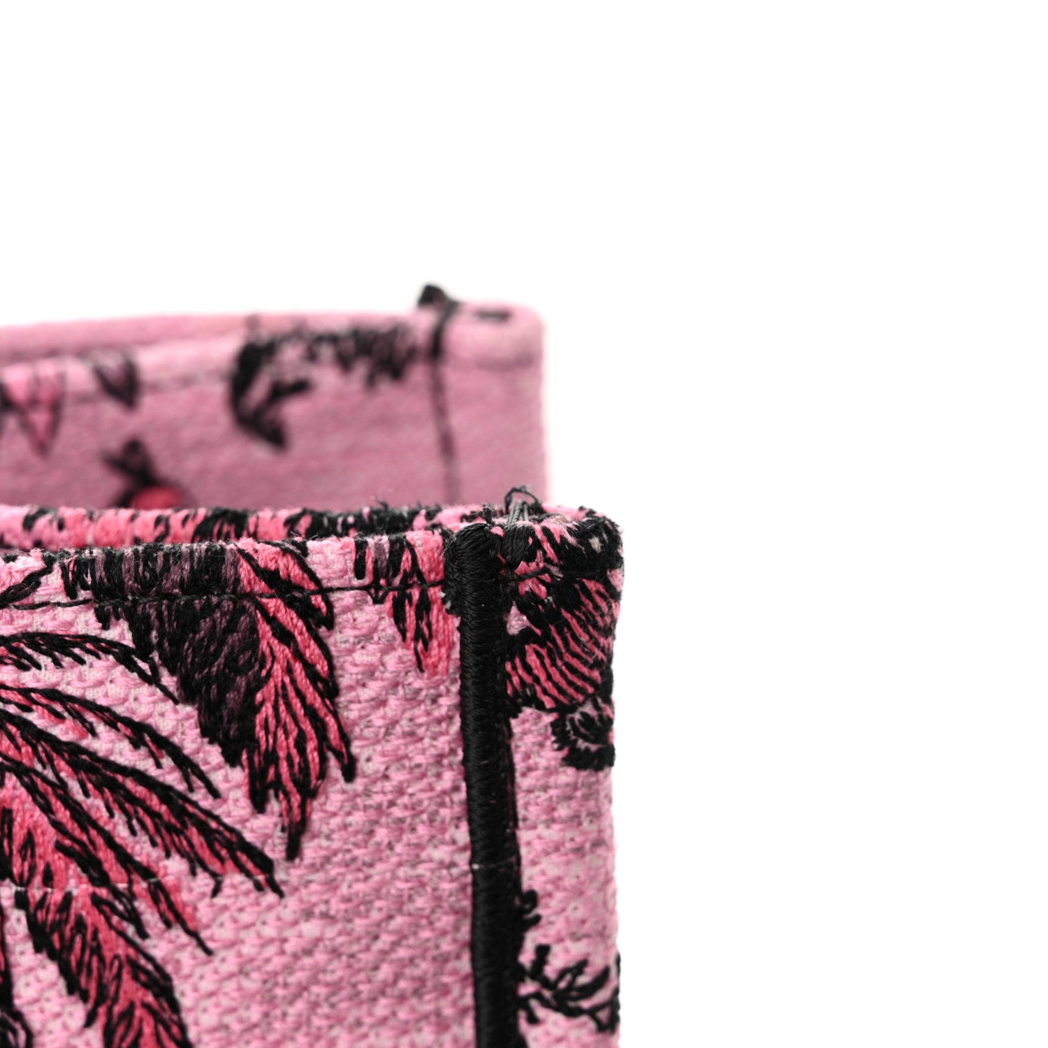 Christian Dior Canvas Embroidered Large Toile de Jouy Voyage Book Tote Fuchsia Multicolor 10 of 11