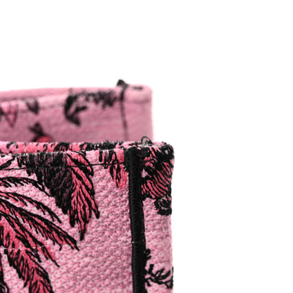 Christian Dior Canvas Embroidered Large Toile de Jouy Voyage Book Tote Fuchsia Multicolor 10 of 11