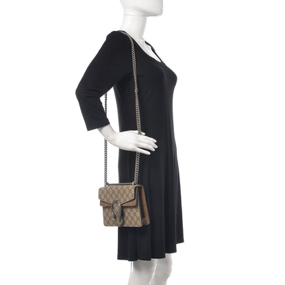 Gucci GG Supreme Monogram Mini Dionysus Shoulder Bag Taupe 2 of 12