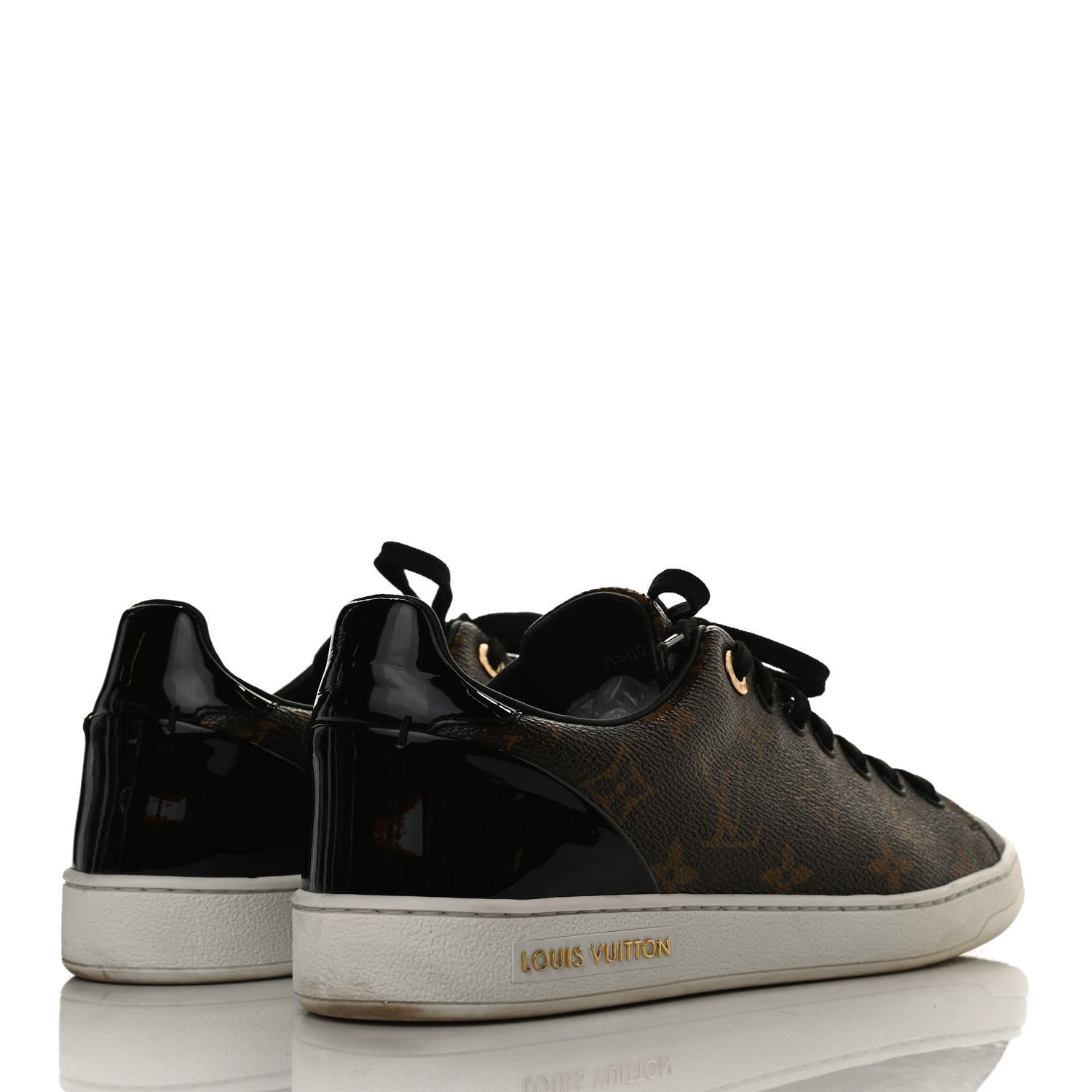 Louis Vuitton Patent Monogram Frontrow Sneakers 39 4 of 9