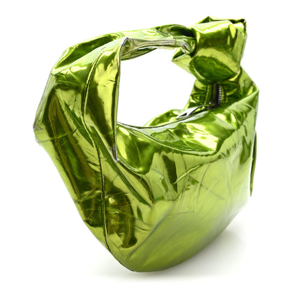 Bottega Veneta Metallic Crushed Calfskin Mini Jodie  Chlorophyll 3 of 11