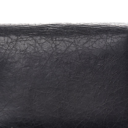 Balenciaga Agneau Classic Silver Hardware Money Wallet Black 10 of 12