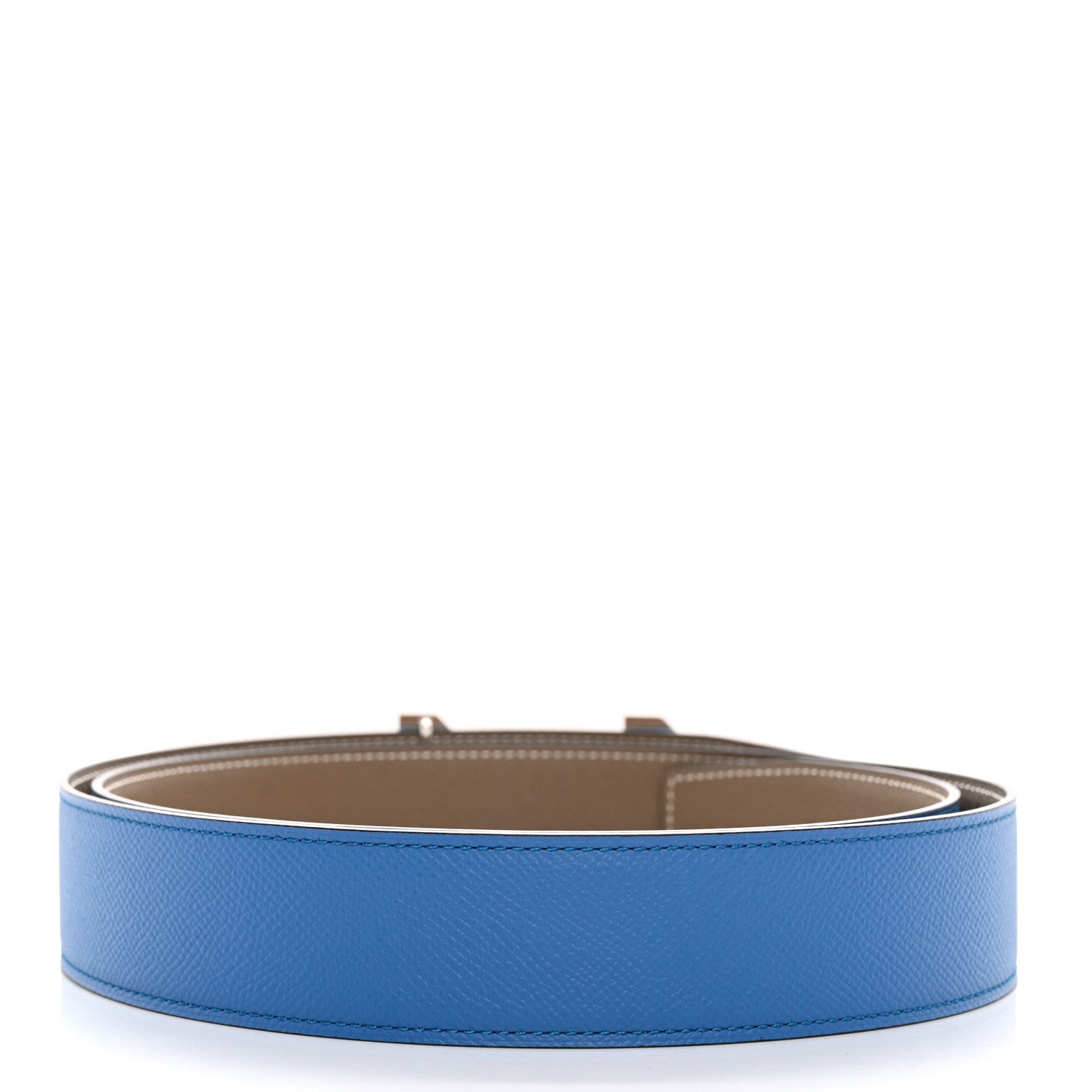 Hermes Epsom H Belt 105 42 Bleu Frida Etoupe 2 of 6
