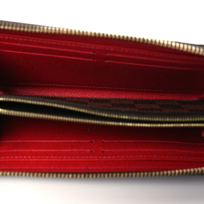 Louis Vuitton Damier Ebene Clemence Wallet Cherry 5 of 6