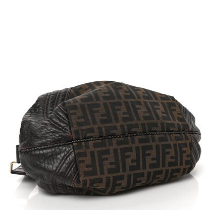 Fendi Zucca Nappa Nuvolata Vitello Tortuga Spy Bowler Tobacco Moro 4 of 9