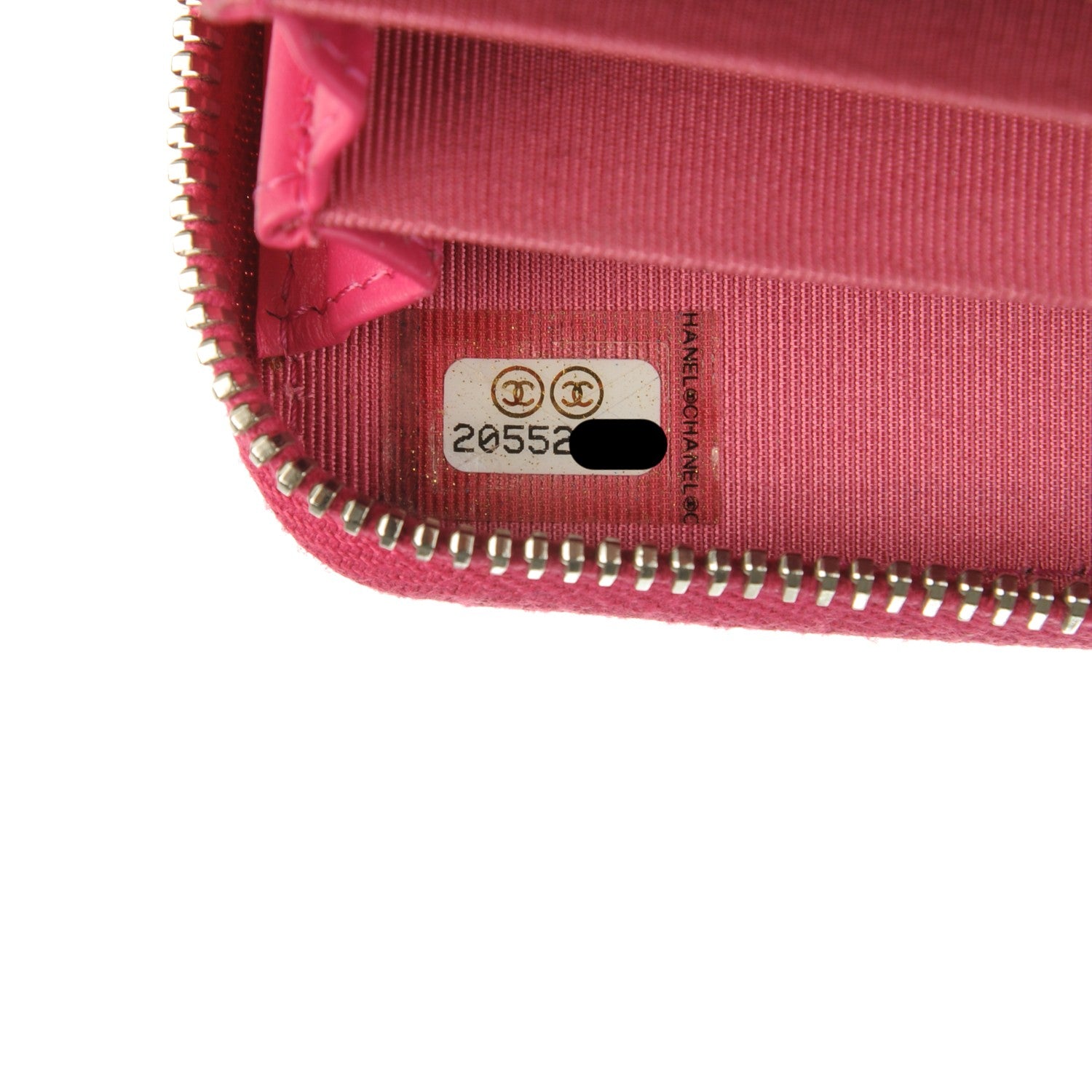 Chanel Iridescent Caviar Quilted Zip Coin Purse Pink 7 of 7
