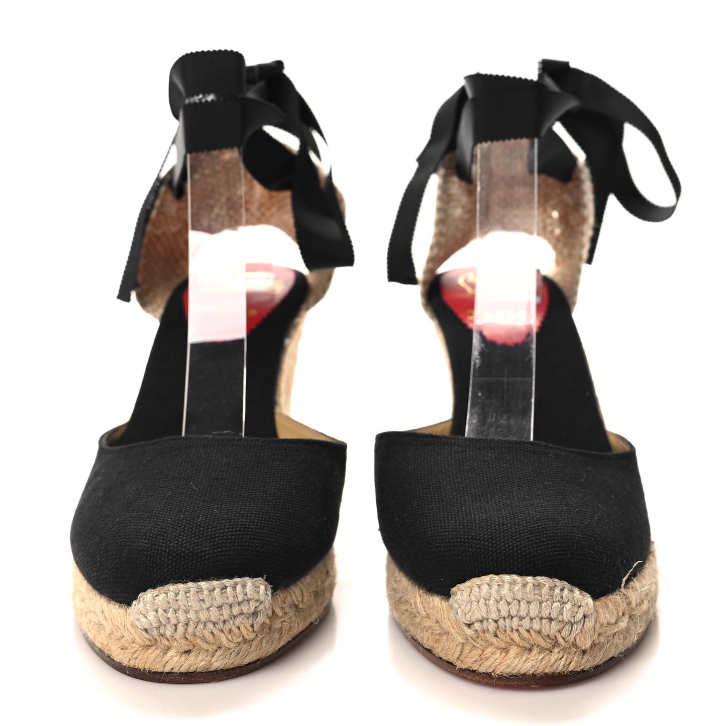Canvas Brigitte Wedge Espadrille 39 Black