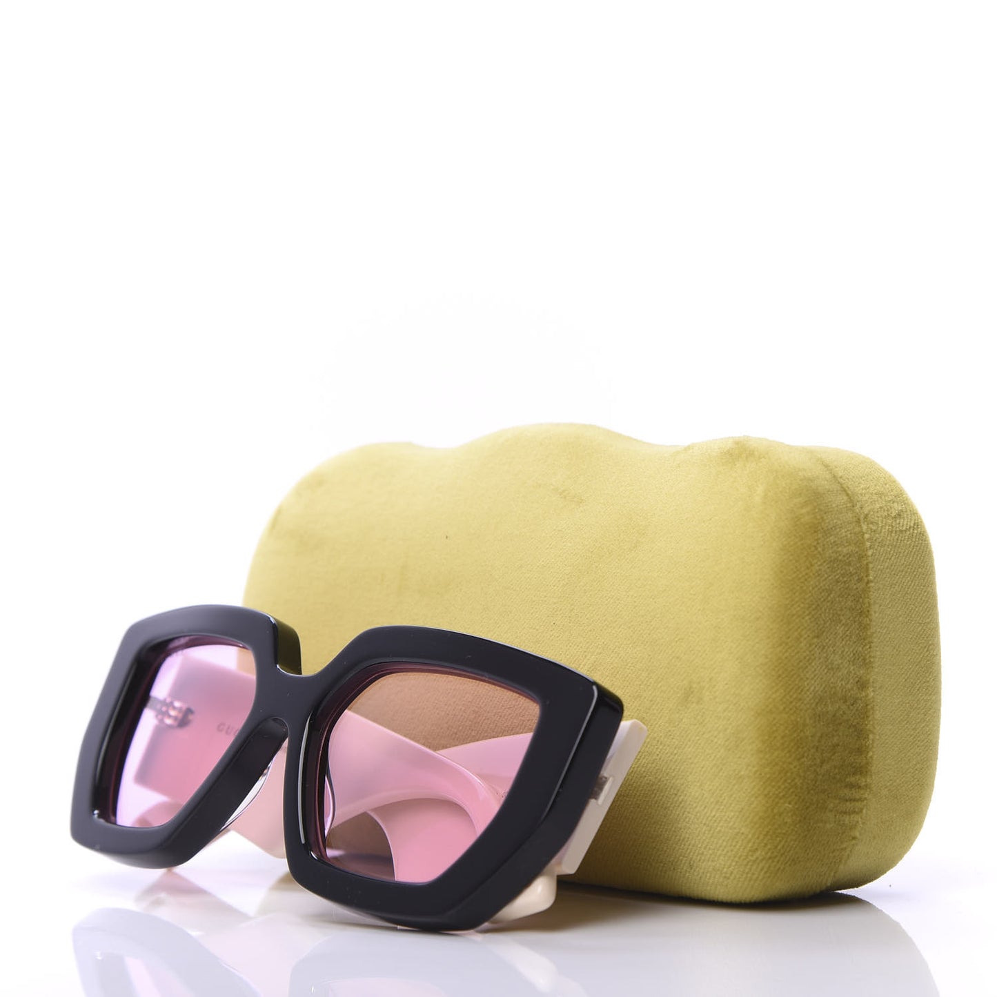 Square Frame Sunglasses GG0630S Black Ivory