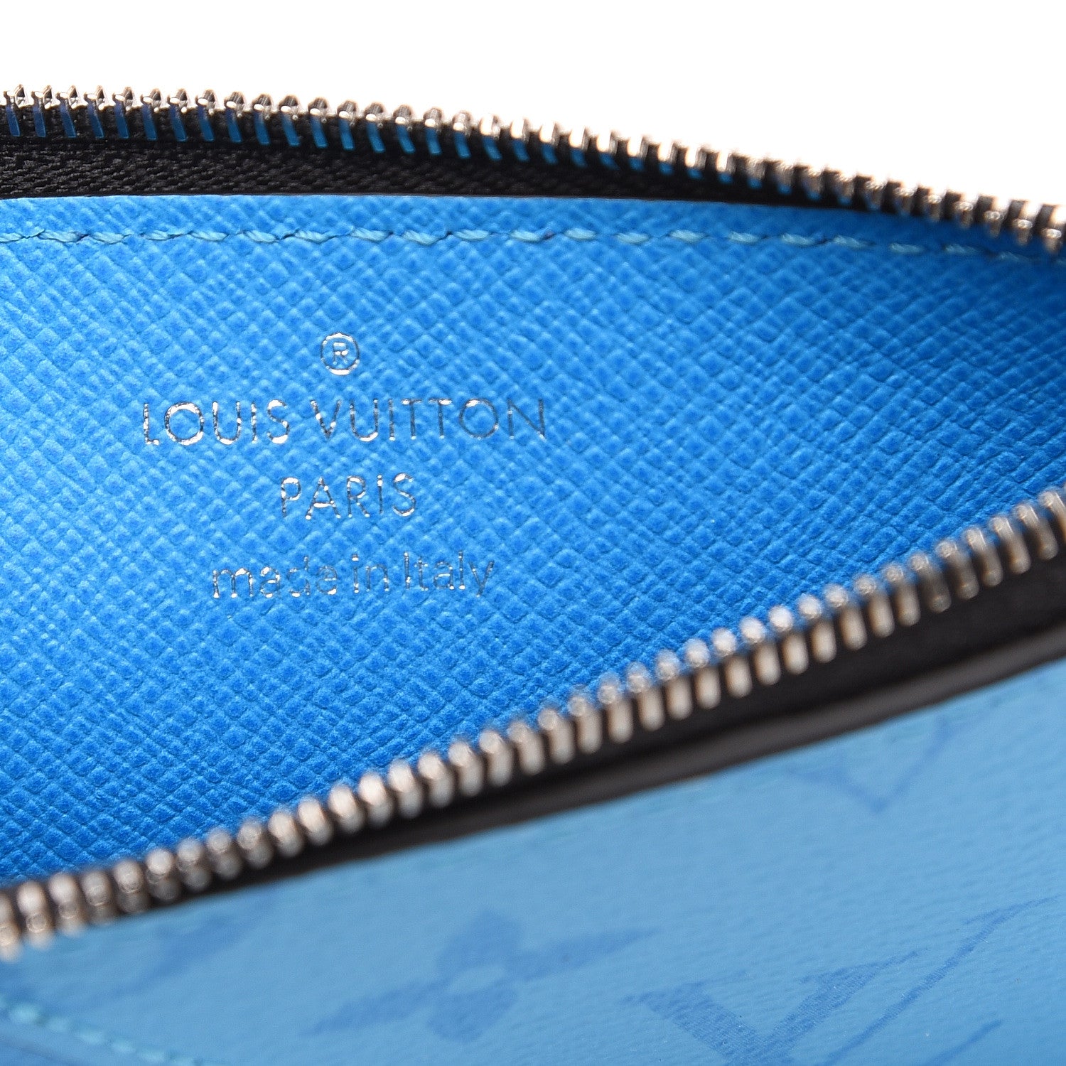 Louis Vuitton Taigarama Coin Card Holder Blue Lagoon 5 of 6