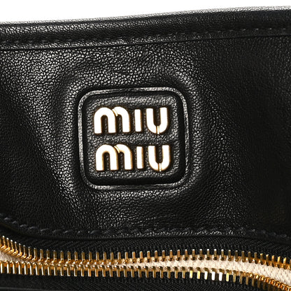 Miu Miu Nappa Medium Aventure Bag Black 6 of 10