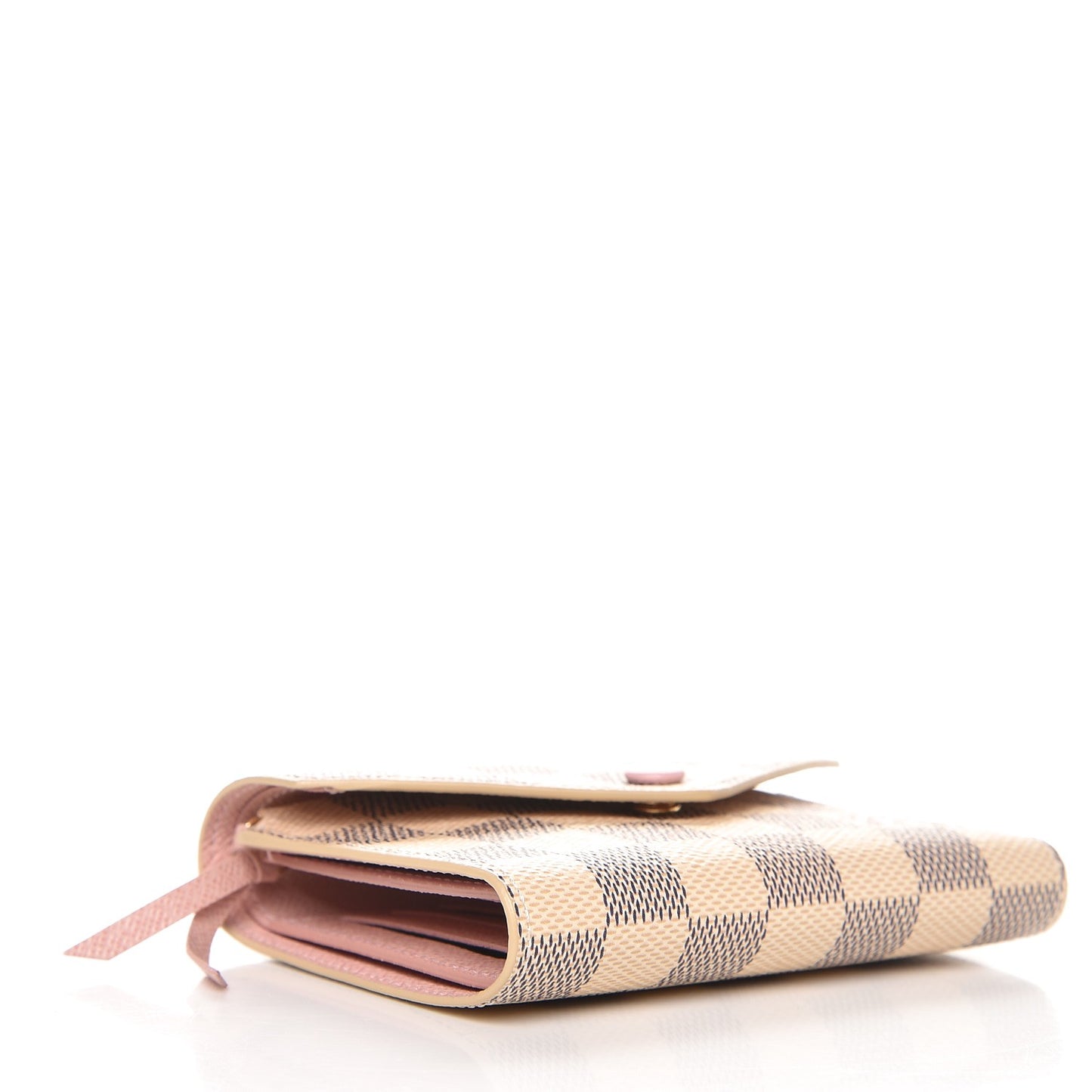 Damier Azur Victorine Wallet Rose Ballerine