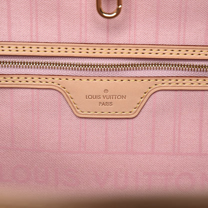 Louis Vuitton Damier Azur Neo Neverfull MM Rose Ballerine 7 of 13