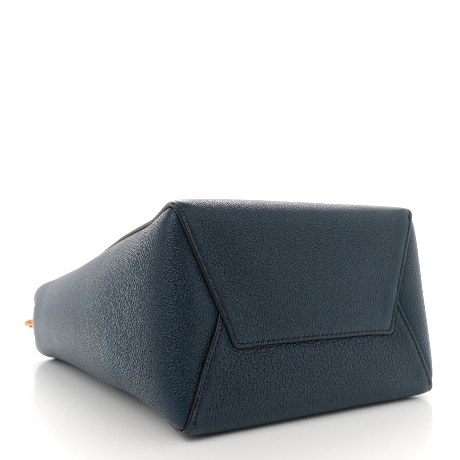 Celine Soft Grained Calfskin Small Sangle Bucket Bag Navy 4 of 11