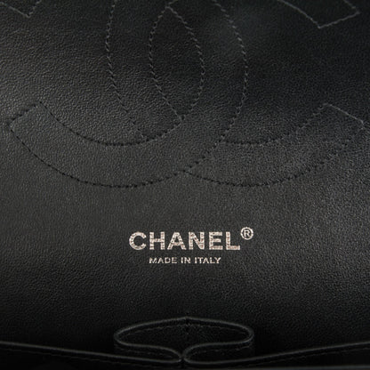 Chanel Crumpled Calfskin Quilted Jumbo Double Flap So Black 7 of 8