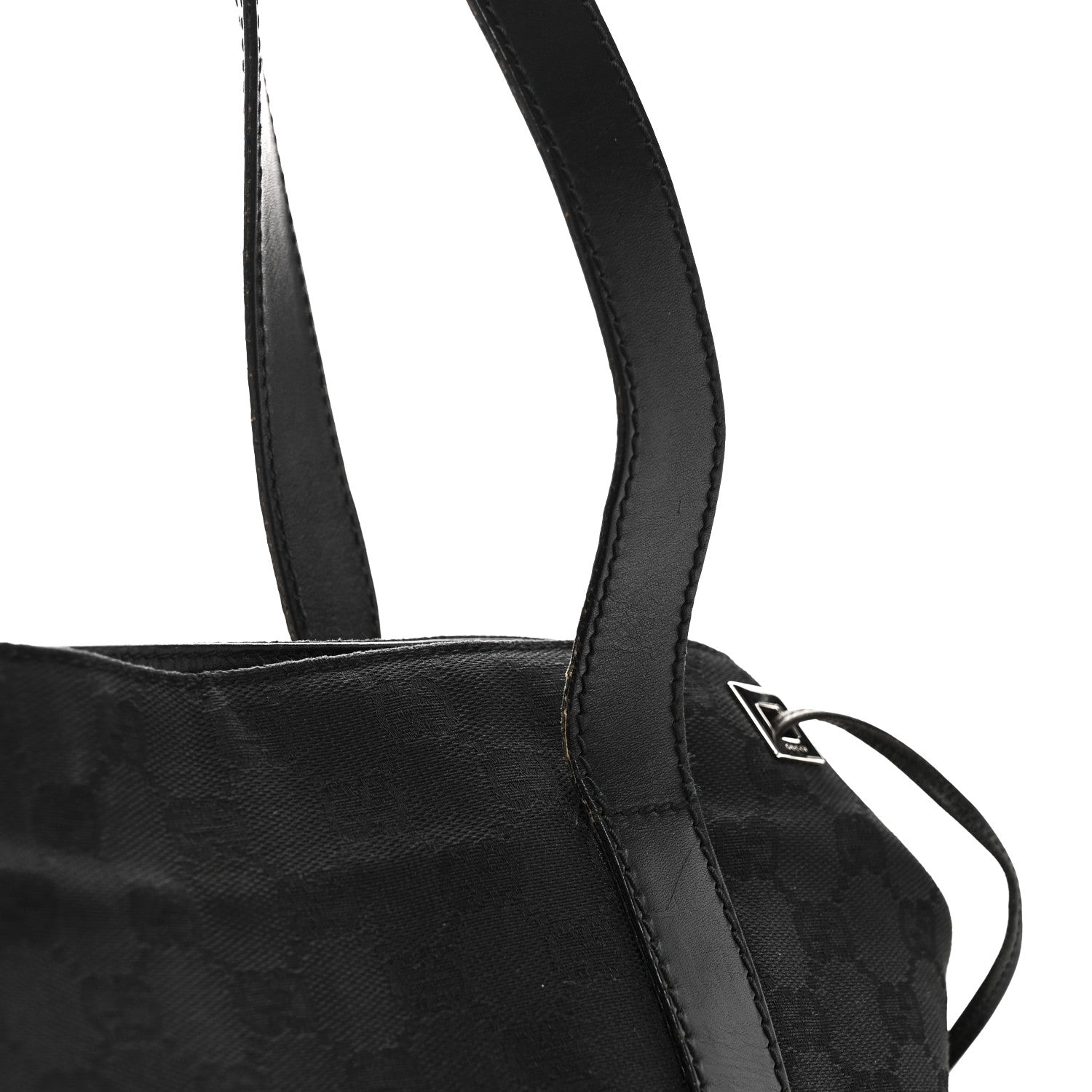 Gucci Monogram Drawstring Tote Black 12 of 12