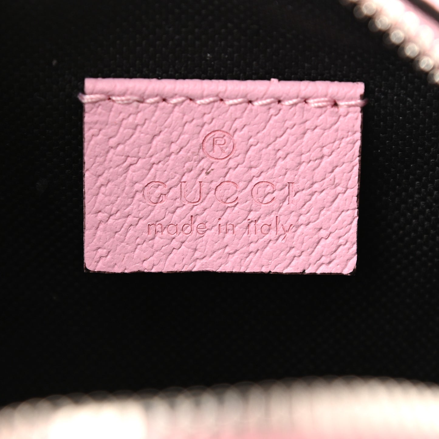 GG Supreme Monogram Psychedelic Round Shoulder Bag Black Multicolor Sugar Pink