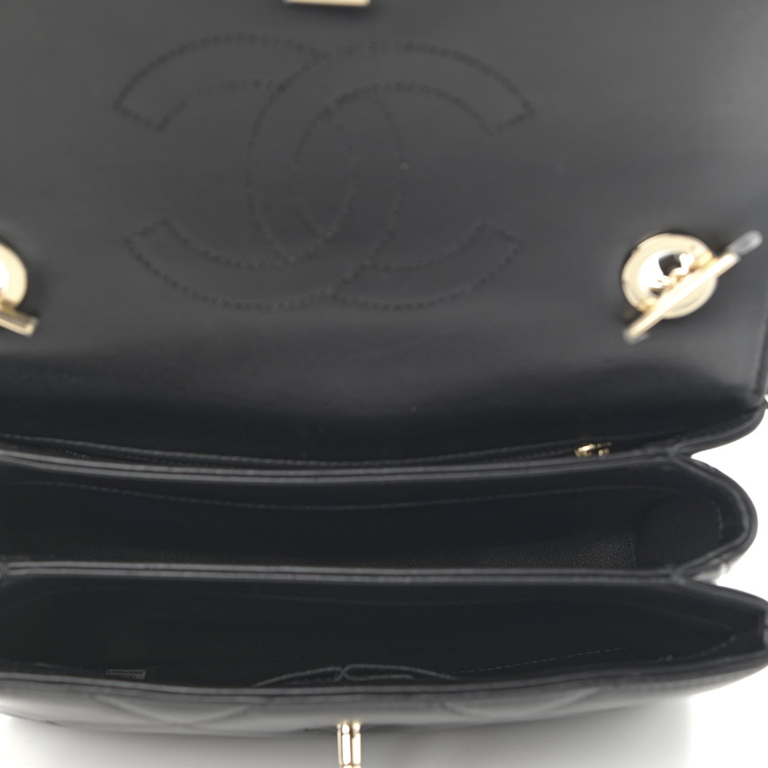 Chanel Lambskin Quilted Small Trendy CC Dual Handle Flap Bag Black 5 of 13
