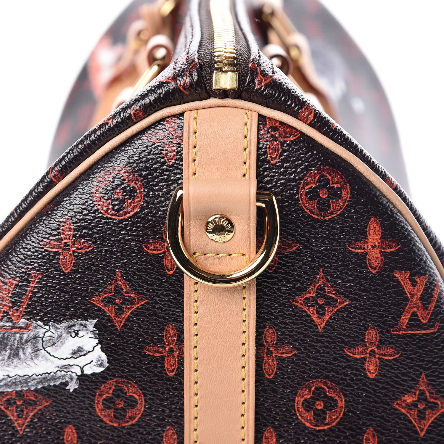 Louis Vuitton Catogram Speedy Bandouliere 30 Marron 10 of 10