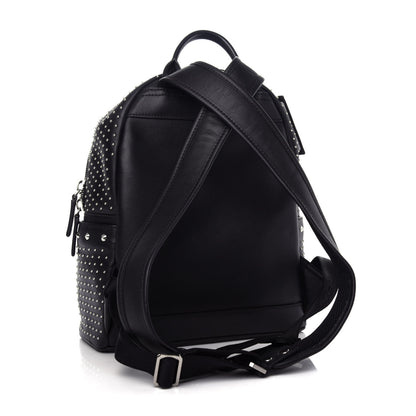 MCM Calfskin Studded Small Stark Backpack Black 2 of 9