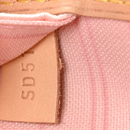 Louis Vuitton Damier Azur Neo Neverfull MM Rose Ballerine 7 of 9