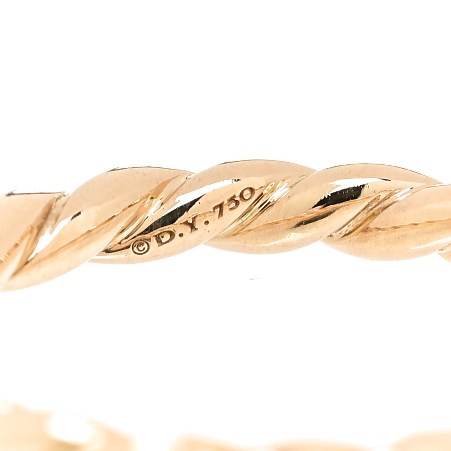 18K Yellow Gold 2.7mm Petite Paveflex Ring 54 7