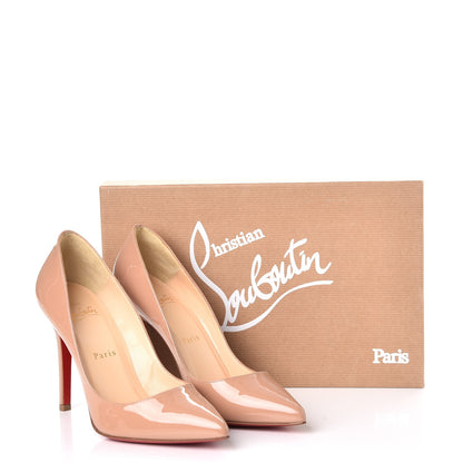 Christian Louboutin Patent Pigalle 100 Pumps 36.5 Nude 9 of 9
