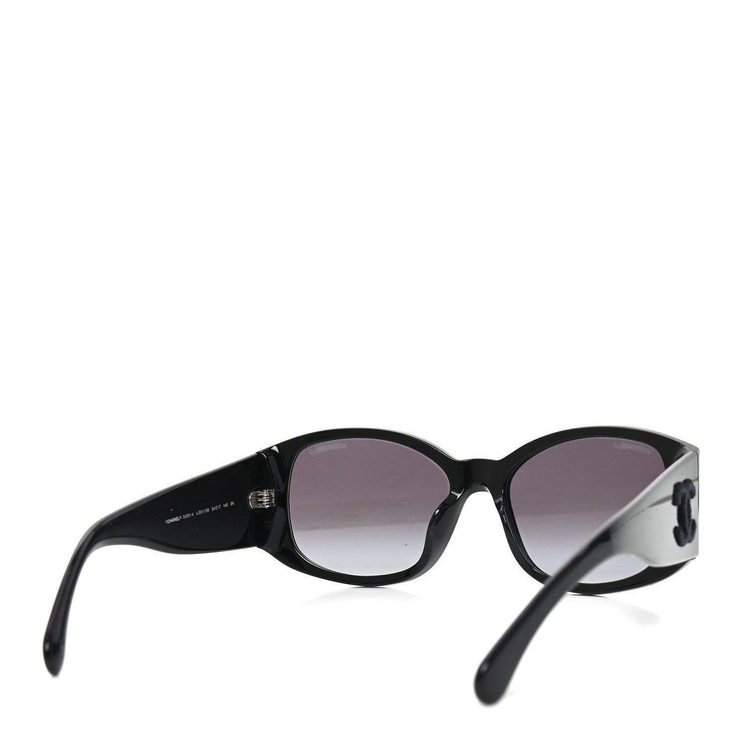 Chanel Acetate CC Logo Sunglasses 5450 Black 4 of 7