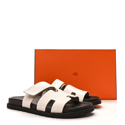 Hermes Epsom Mens Chypre Sandals 42.5 Beige Glaise 9 of 9