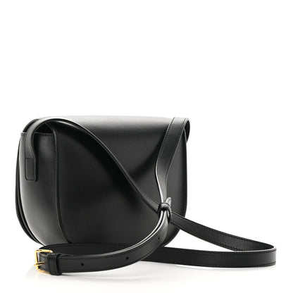 Celine Smooth Calfskin Cuir Triomphe Folco Crossbody Bag Black 3 of 17
