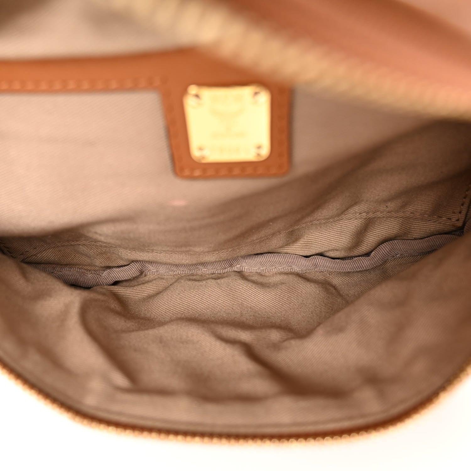 MCM Calfskin Ottomar Monogram Fursten Belt Bag Cognac 5 of 10