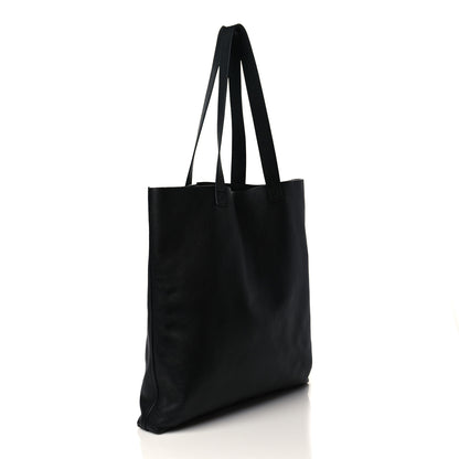 Gucci Calfskin Mens Logo Vertical Shopping Tote Black 3 of 11
