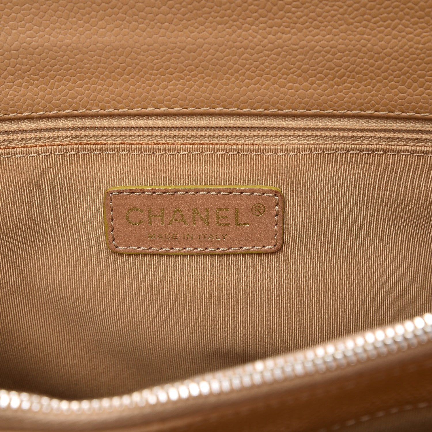 Chanel Caviar Quilted Grand Shopping Tote GST Beige 6 of 16