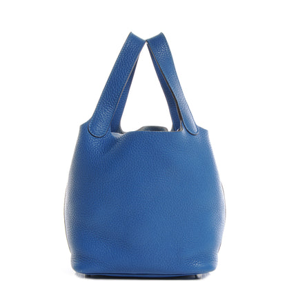 Hermes Taurillon Clemence Picotin Lock PM Mykonos 1 of 7