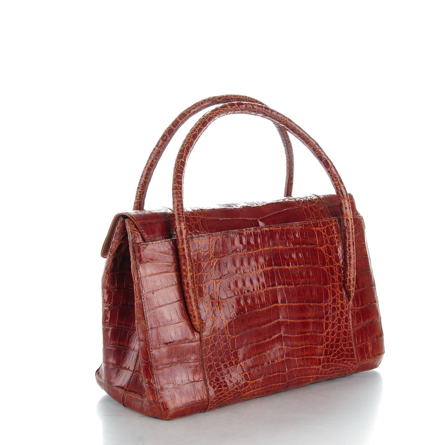 Crocodile Double Handle Satchel