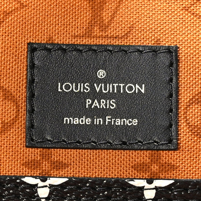 Louis Vuitton Monogram Giant Crafty Neverfull MM Creme Caramel 6 of 8