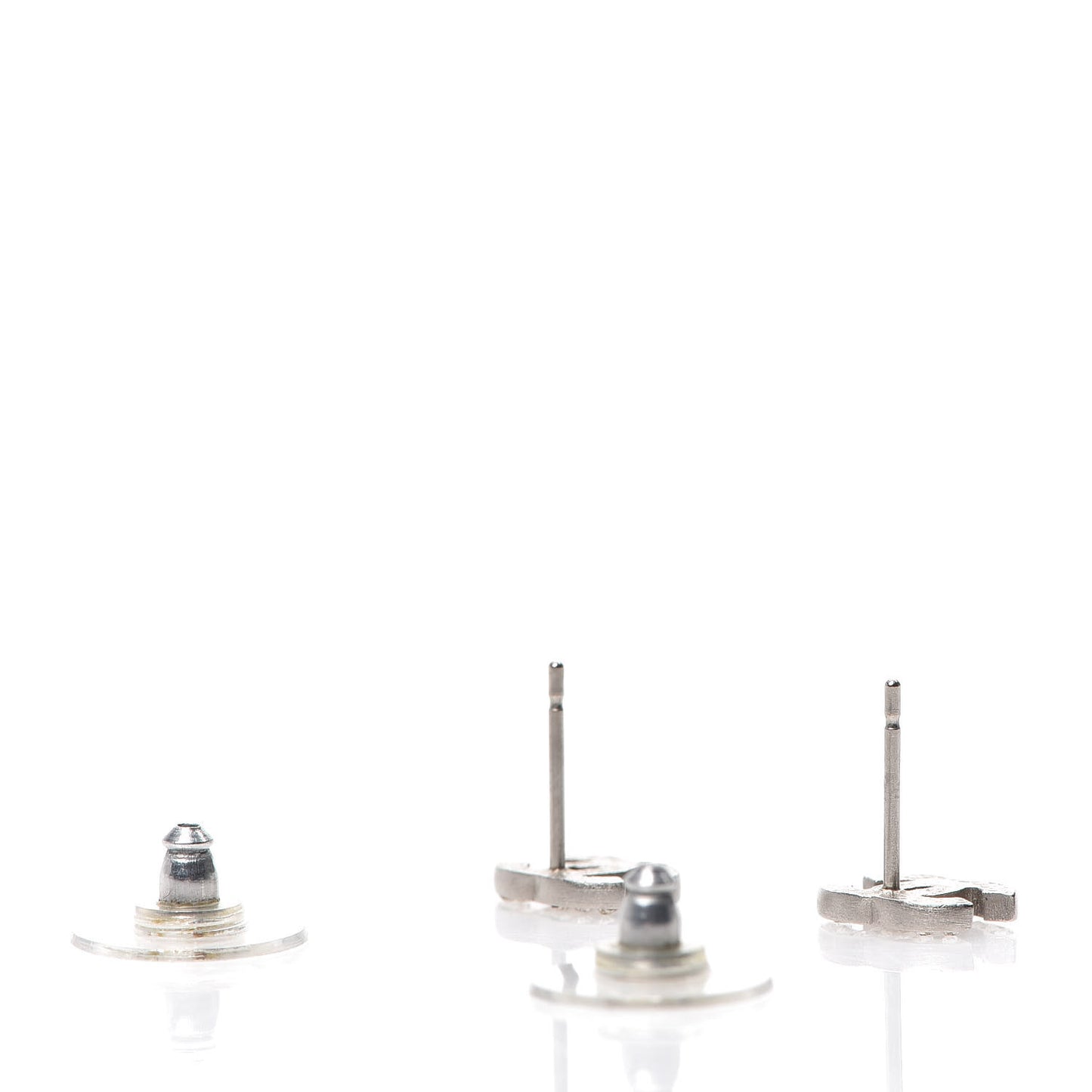 Crystal Mini Timeless CC Earrings Silver