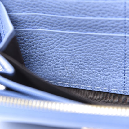 Gucci Dollar Calfskin GG Marmont Zip Around Wallet Clear Sky Blue 8 of 8