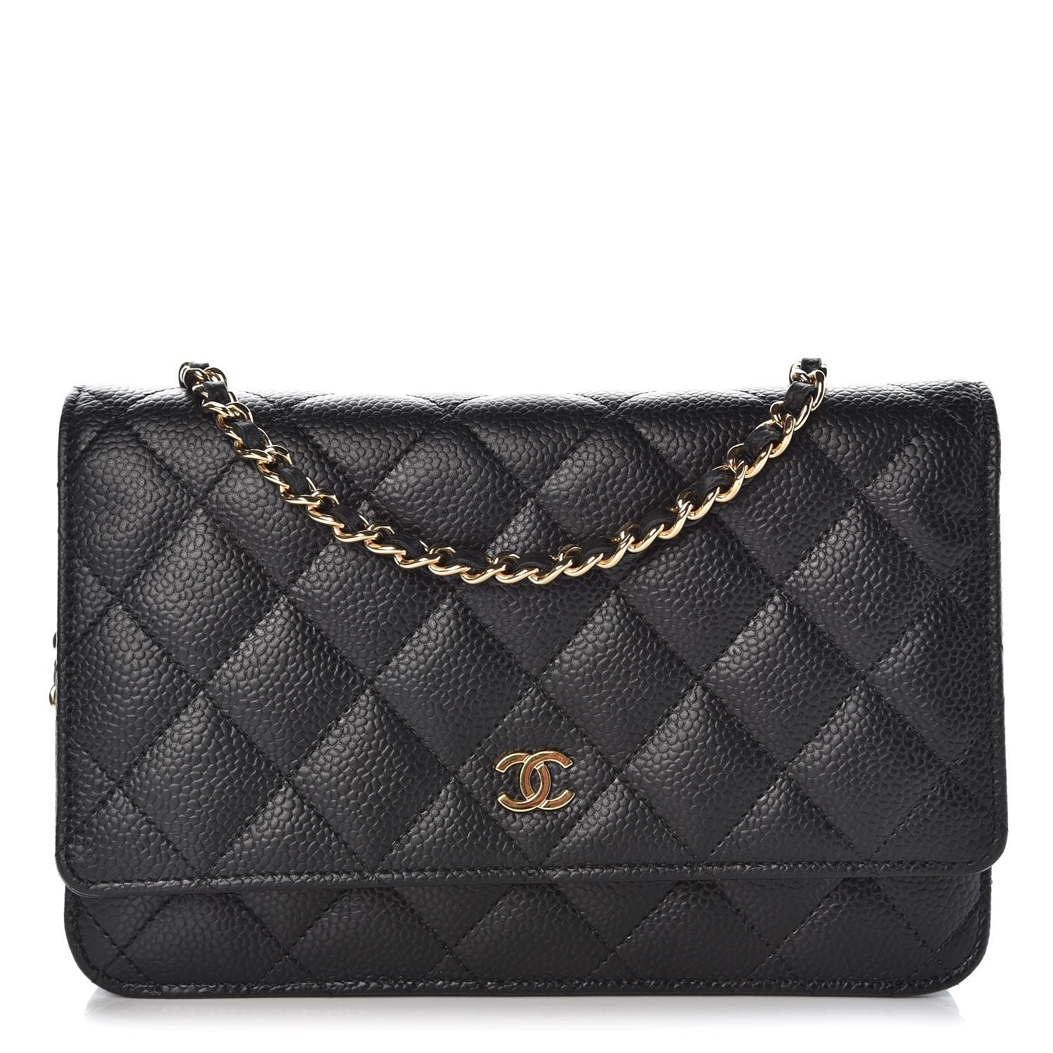 Chanel Caviar Quilted Wallet On Chain WOC Black 1 of 9