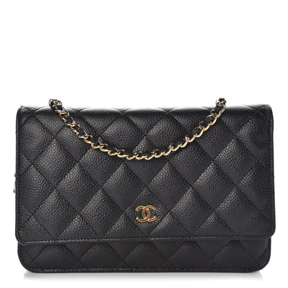 Chanel Caviar Quilted Wallet On Chain WOC Black 1 of 9
